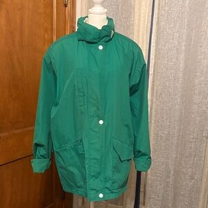 London Fog Green Rain Jacket